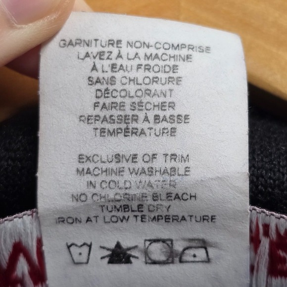 Vin Rouge Womens Abstract Cowl Neck Top Size Medium Long Sleeve Artsy Maximalist - Picture 8 of 13